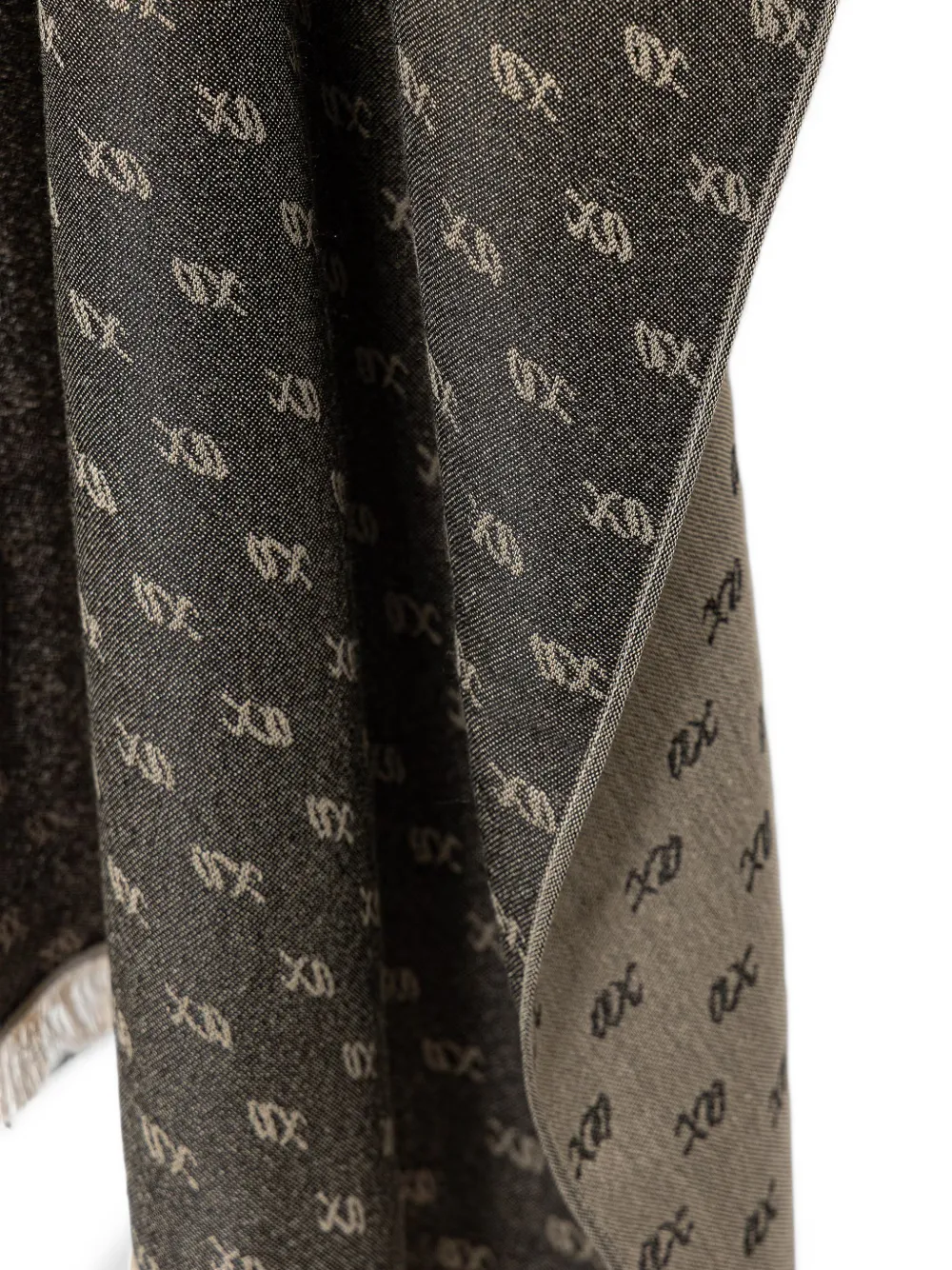 Armani Exchange Sjaal met logo jacquard Beige