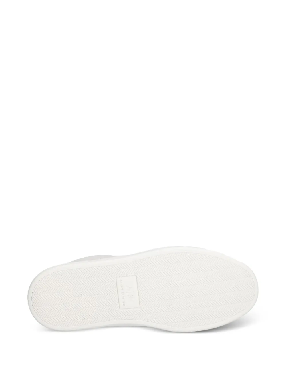 Armani Exchange logo-lettering panelled sneakers Grijs