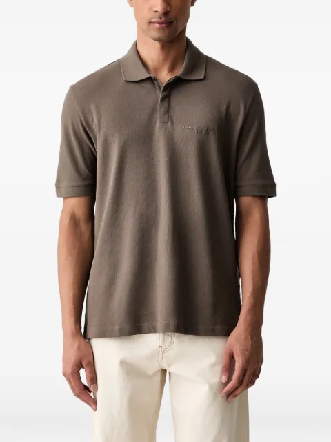 Armani Exchange logo-detail short-sleeved polo shirt