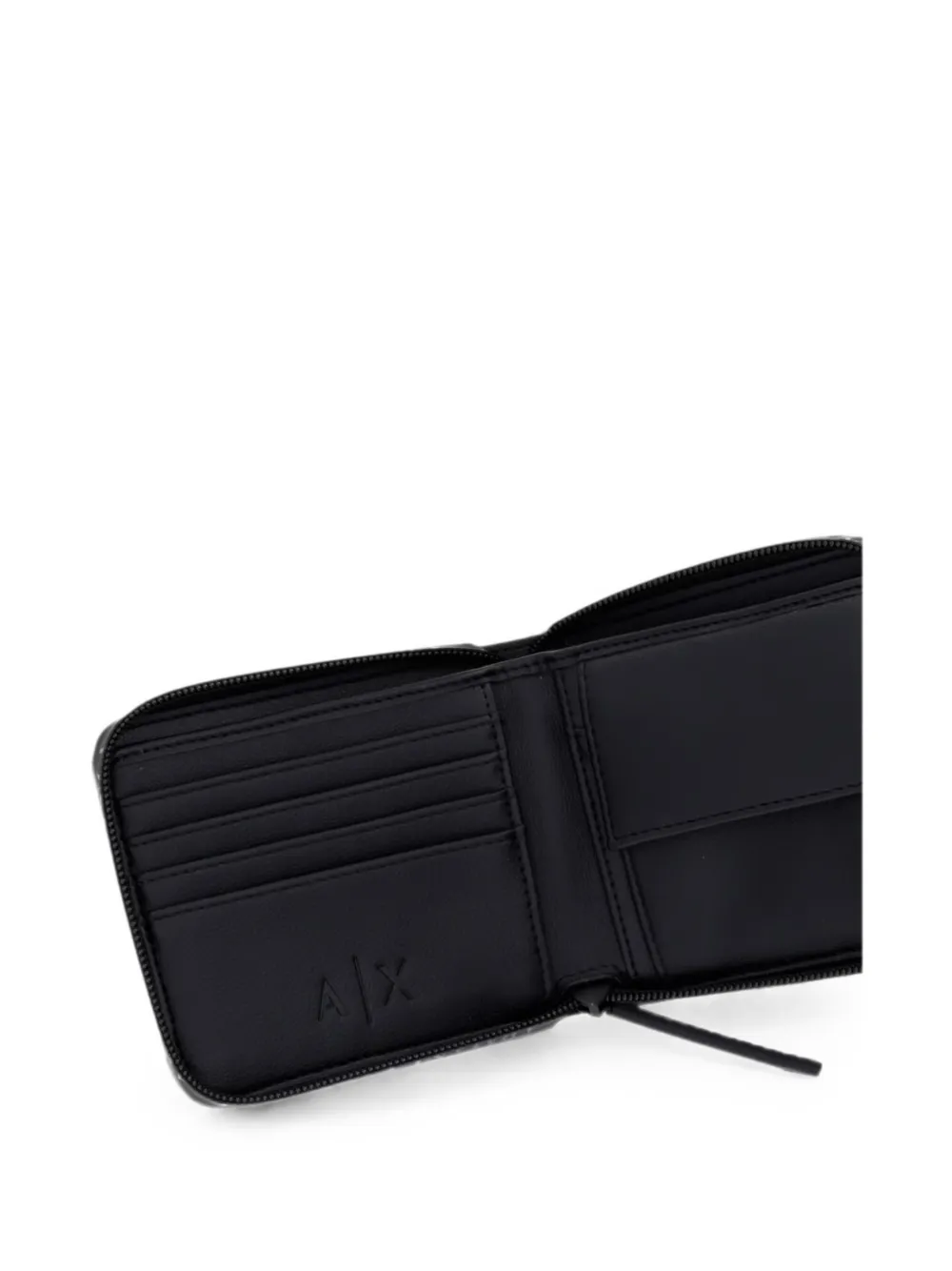 Armani Exchange Portemonnee met logo-reliëf Zwart