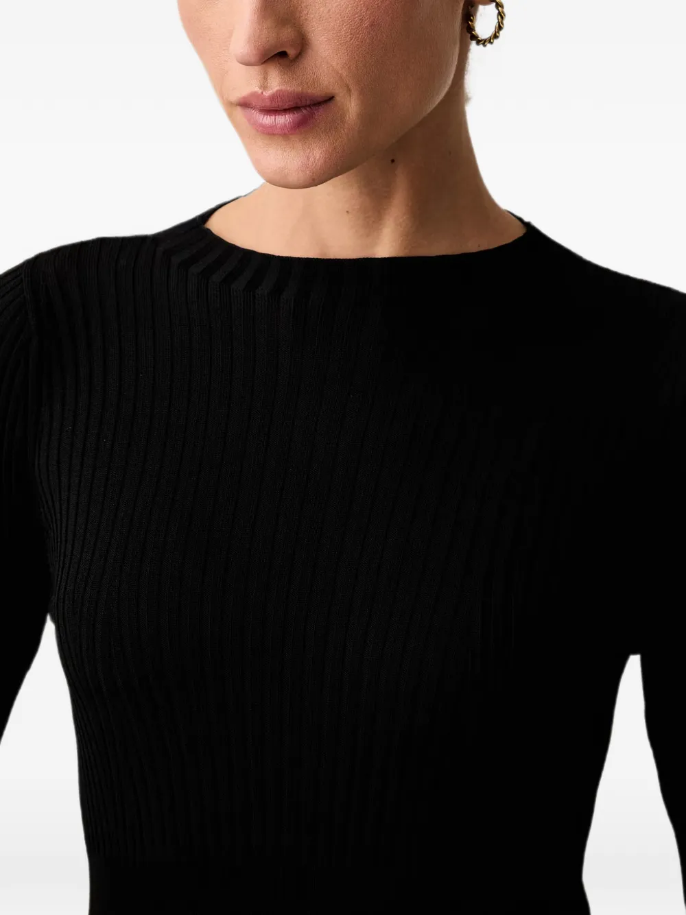 Armani Exchange Sweater met geborduurd logo Zwart