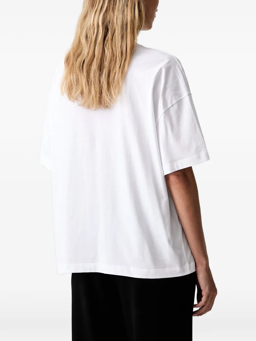 Armani Exchange T-shirt met geborduurd logo Wit