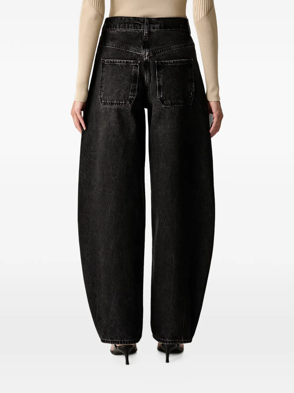 Armani Exchange Jeans met vervaagd effect Zwart