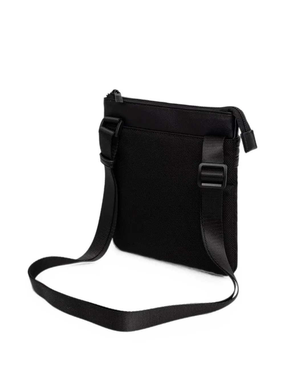 Armani Exchange Heuptas met rits en logopatch Zwart