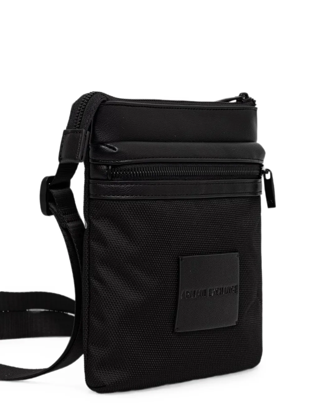 Armani Exchange Heuptas met rits en logopatch Zwart