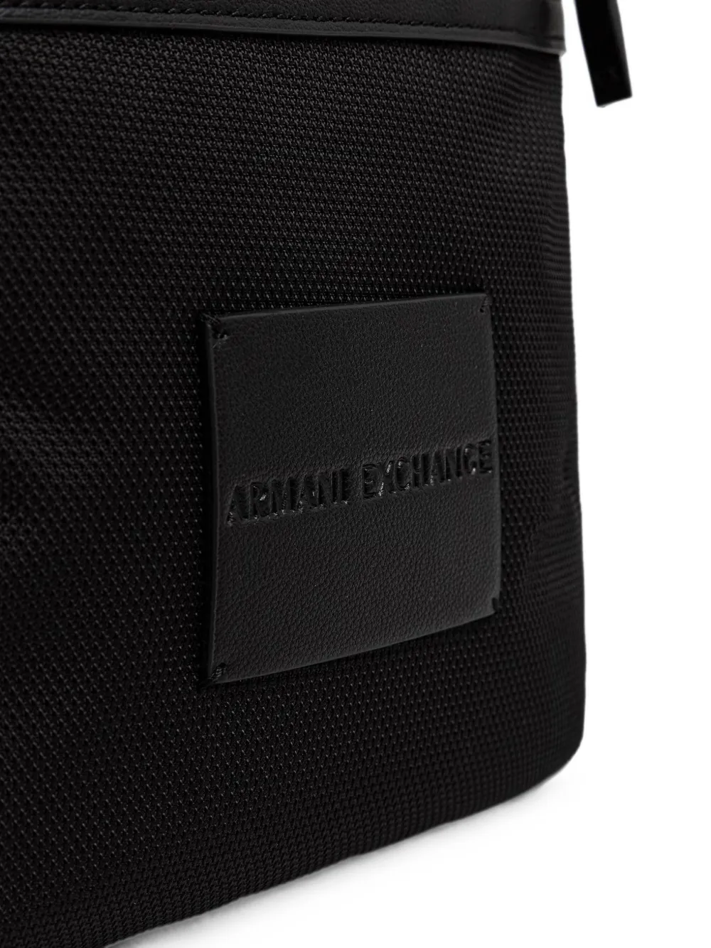 Armani Exchange Heuptas met rits en logopatch Zwart