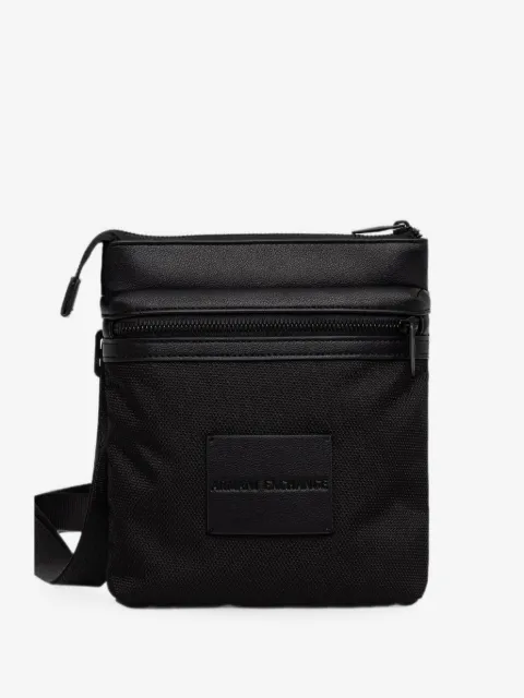 Armani Exchange logo-patch zip-fastening messenger bag