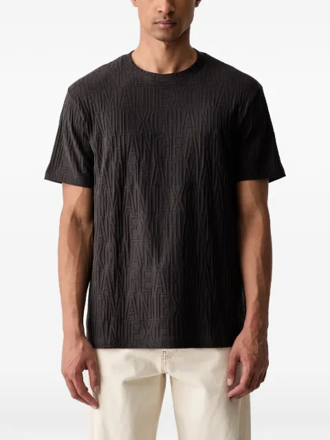 Armani Exchange logo-jacquard short-sleeve T-shirt