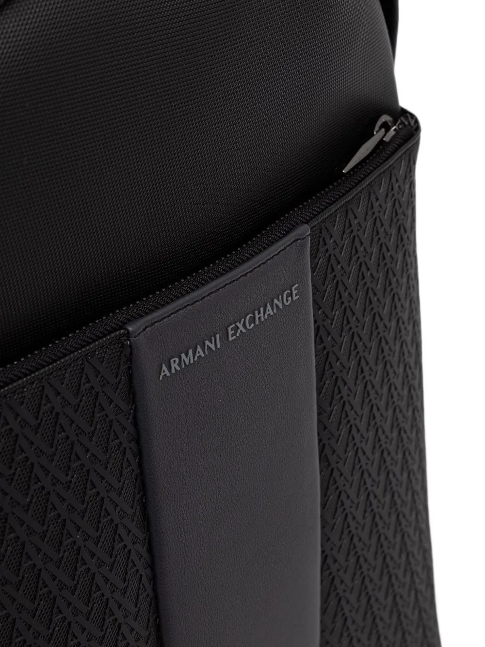 Armani Exchange Rugzak met logo-reliëf Zwart
