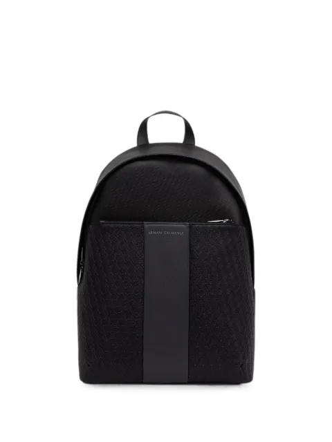 Armani Exchange mochila con logo en relieve