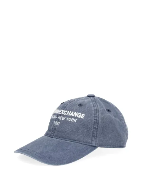 Armani Exchange logo-embroidered baseball cap