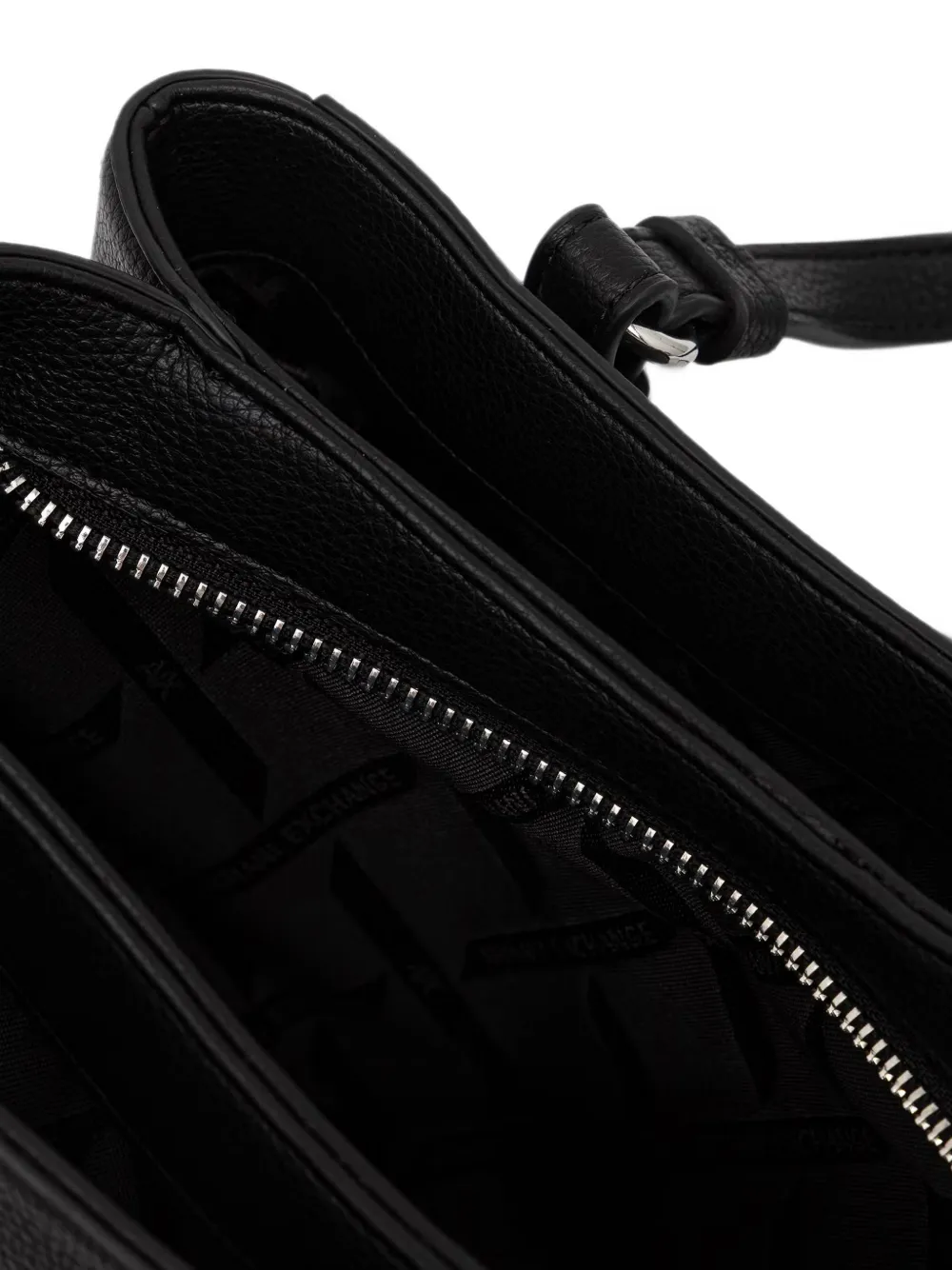 Armani Exchange Shopper met logoplakkaat Zwart