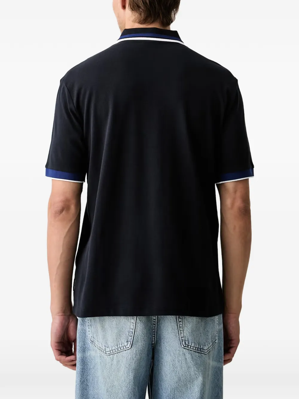 Armani Exchange Poloshirt met logoprint Blauw