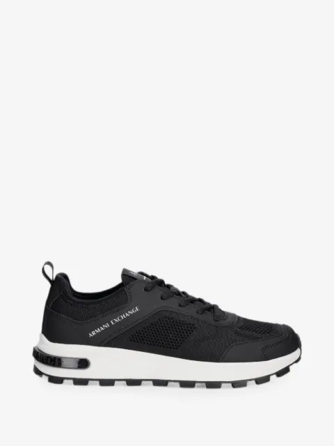 Armani Exchange logo-print mesh-panel sneakers
