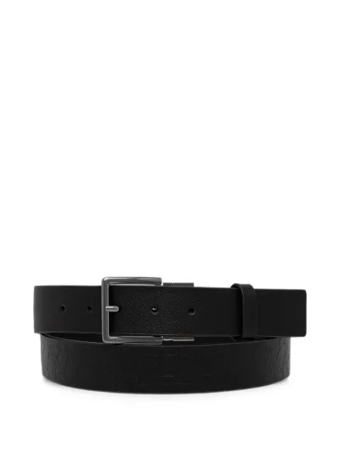Armani Exchange logo-embossed reversible belt