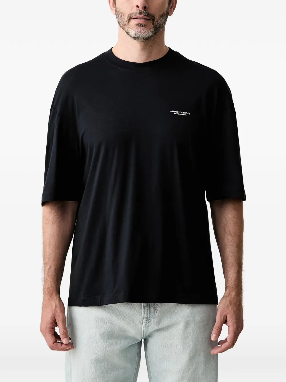 Armani Exchange logo-print t-shirt - Nero
