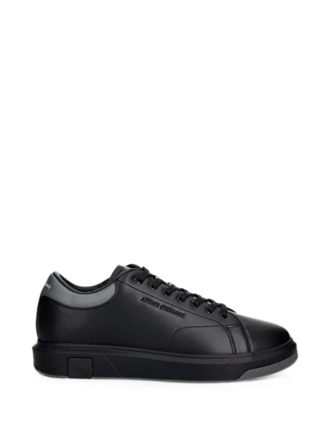 Armani Exchange logo-embossed lace-up sneakers