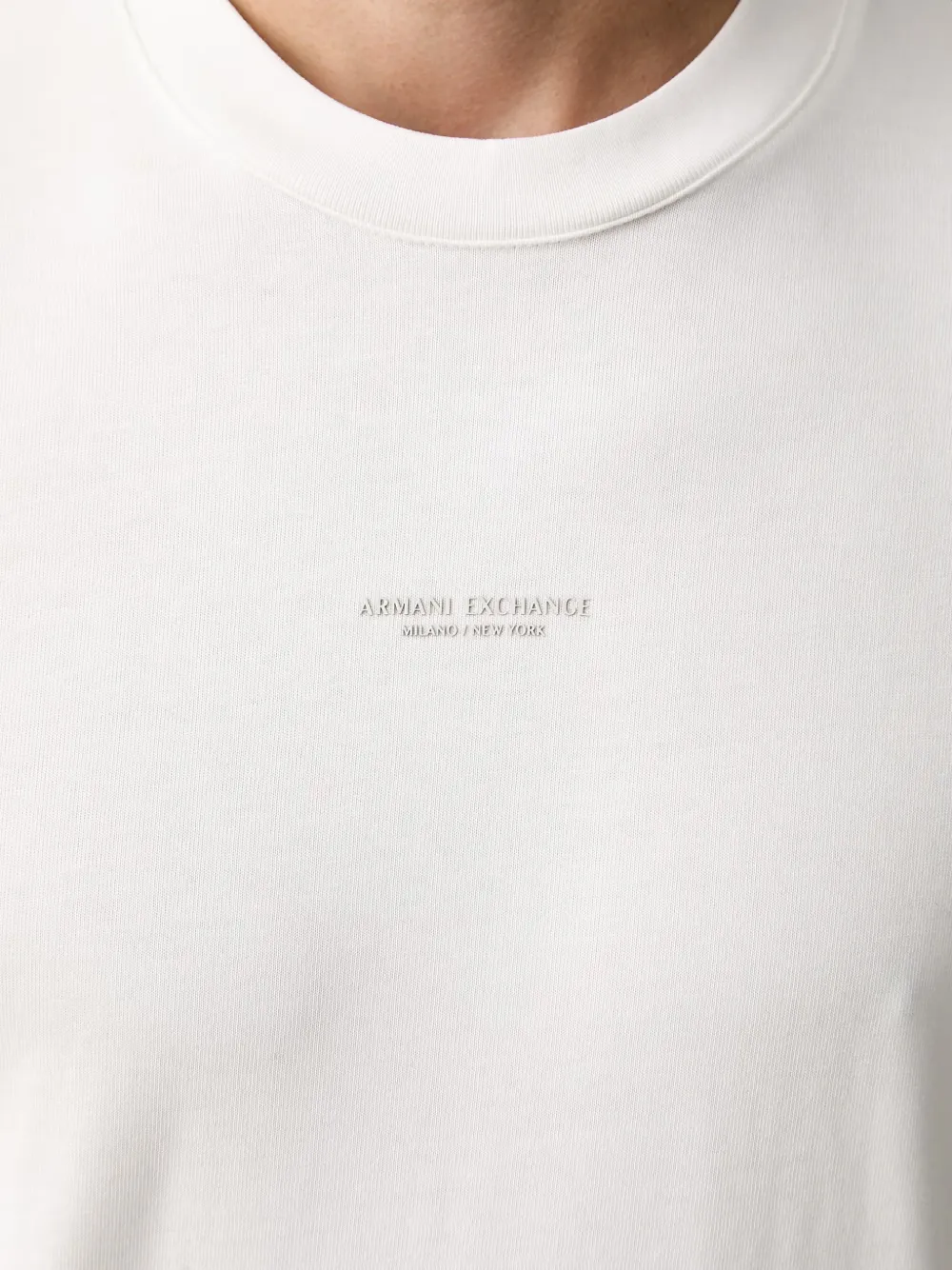 Armani Exchange T-shirt met logoprint Wit
