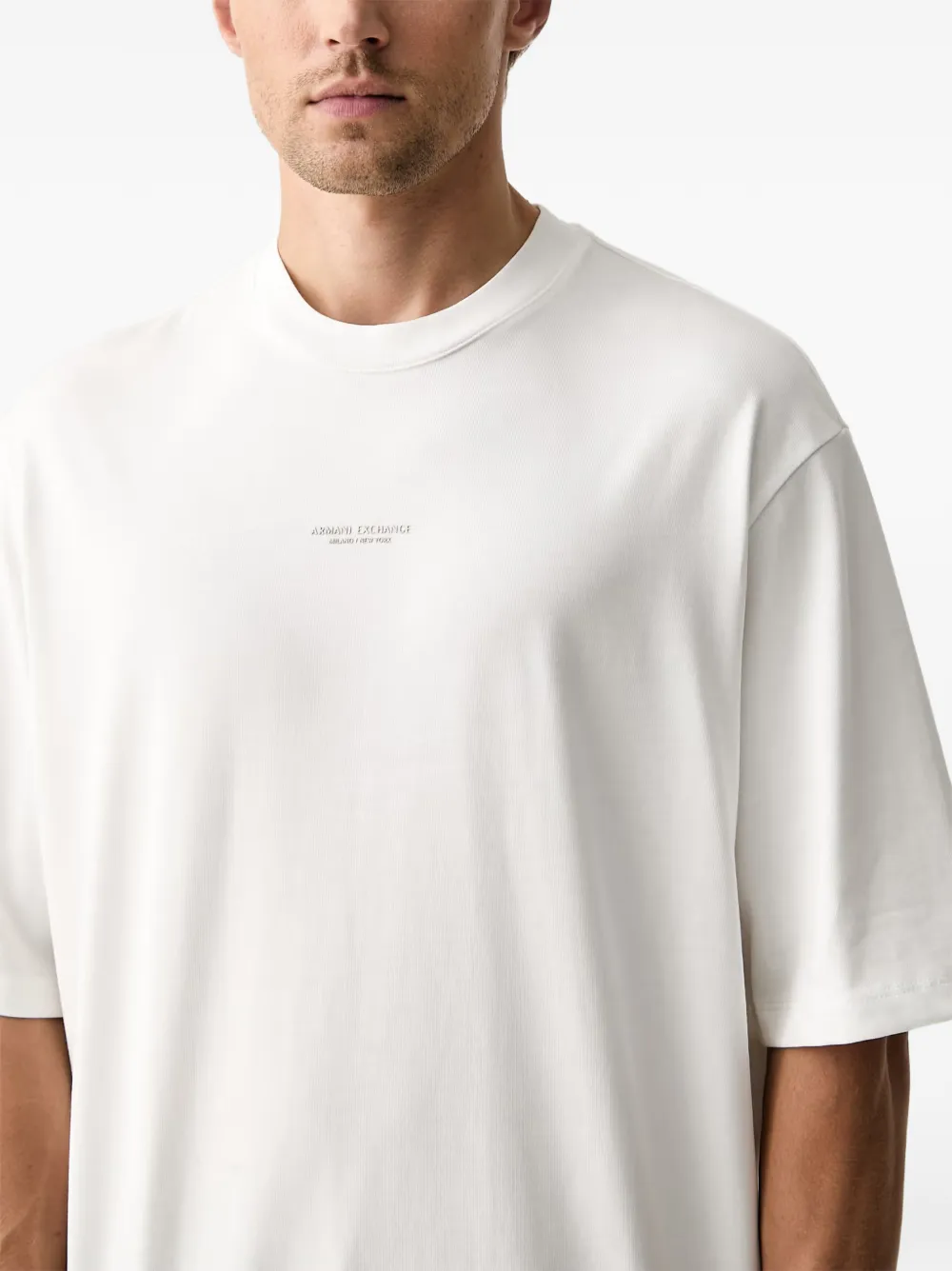 Armani Exchange T-shirt met logoprint Wit