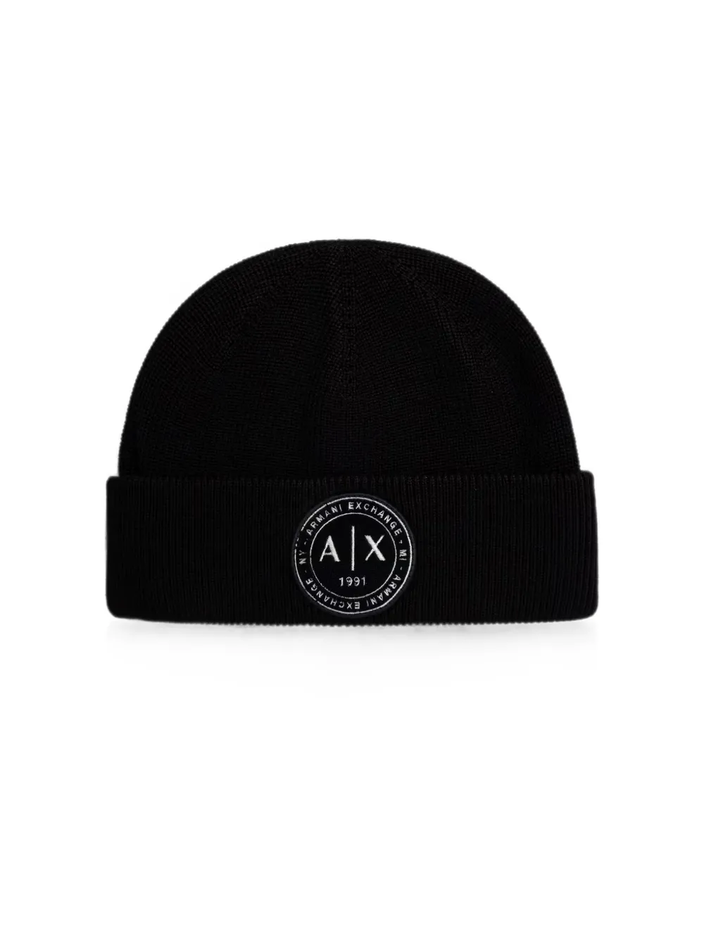 Armani Exchange Muts met logopatch Zwart