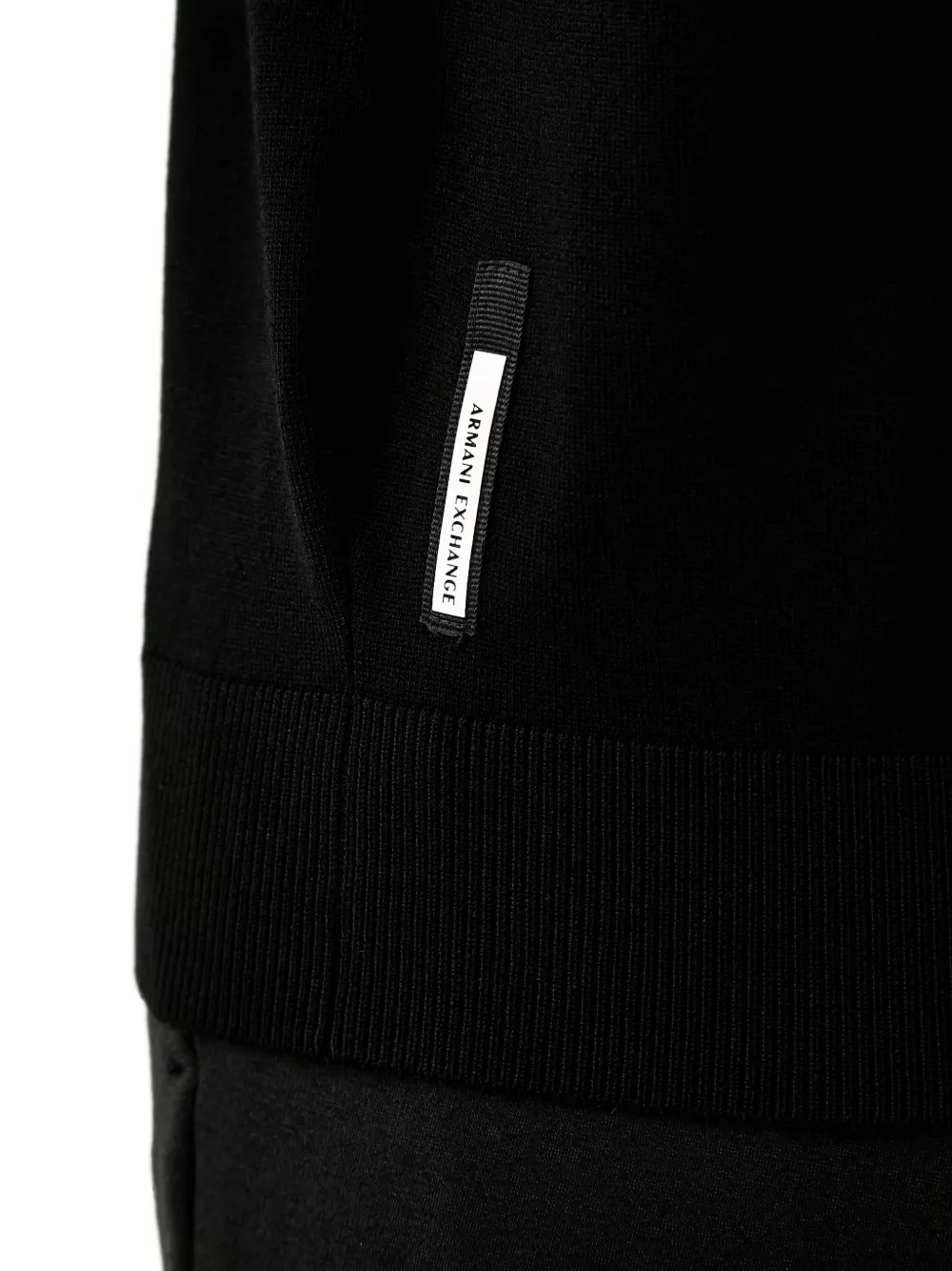 Armani Exchange Trui met logopatch Zwart