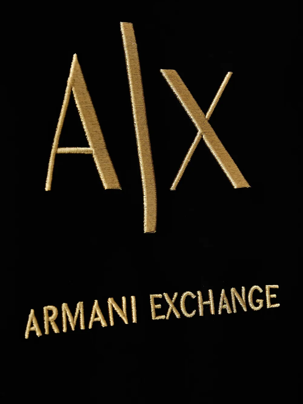 Armani Exchange Sweater met geborduurd logo Zwart