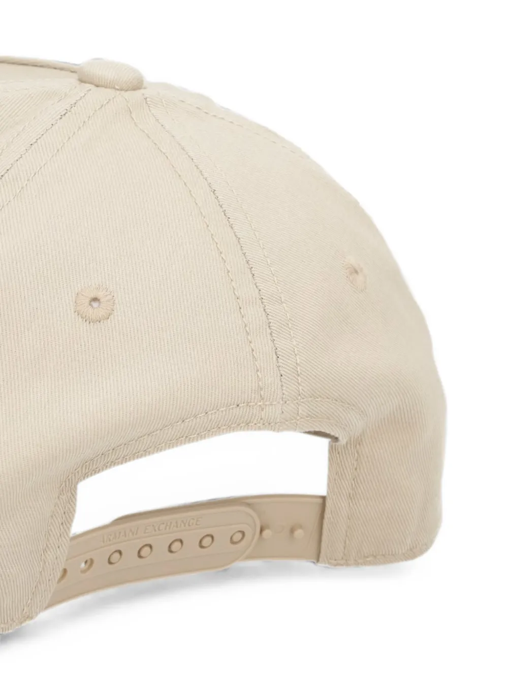 Armani Exchange Honkbalpet met logo van stras Beige