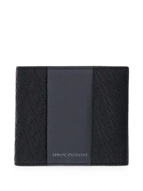 Armani Exchange monogram-pattern bifold wallet