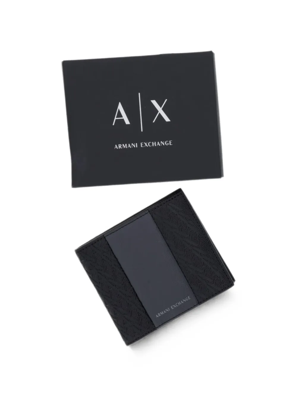 Armani Exchange Portemonnee met monogram-print Zwart