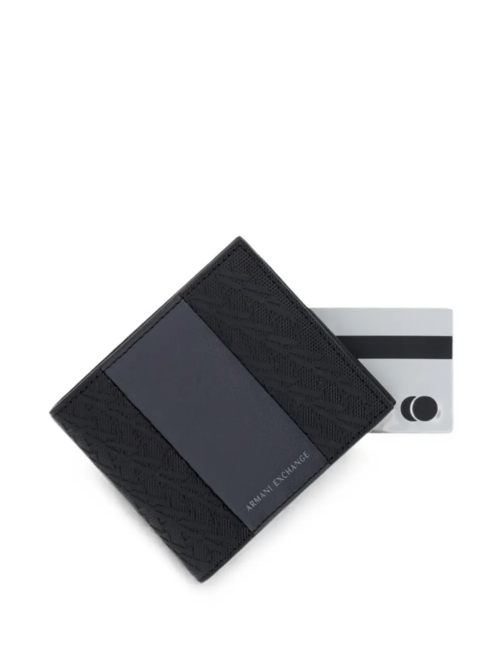 Armani Exchange Portemonnee met monogram-print Zwart