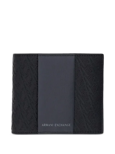 Armani Exchange monogram-pattern bifold wallet