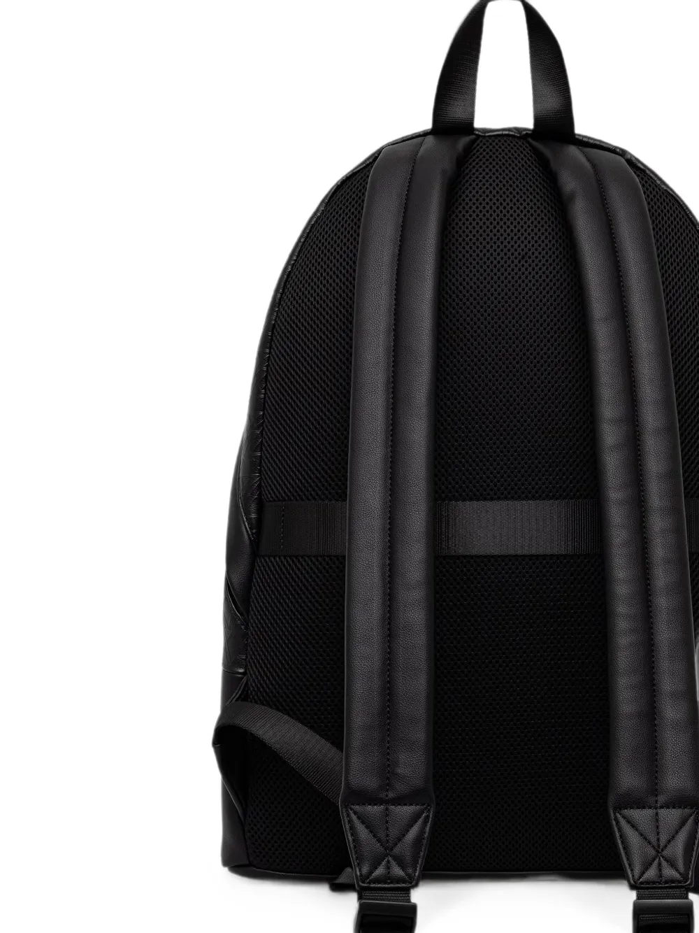 Armani Exchange Rugzak met logo-reliëf en rits Zwart