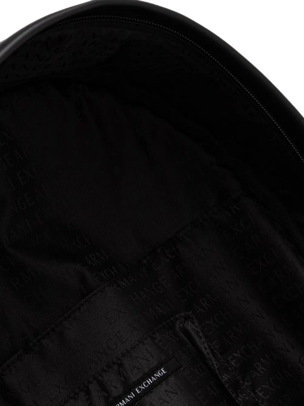 Armani Exchange Rugzak met logo-reliëf en rits Zwart
