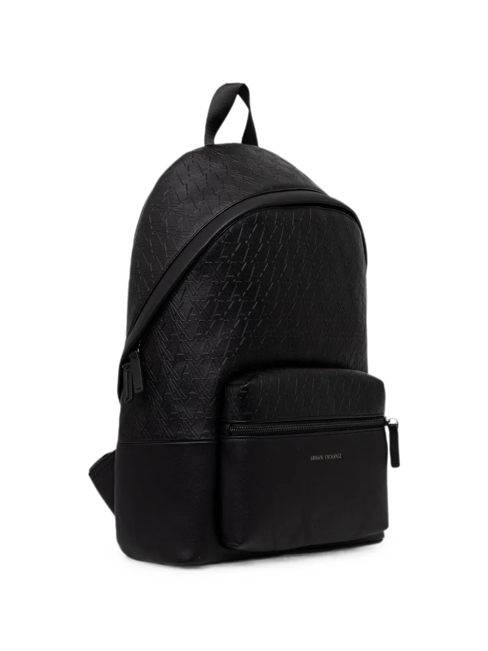 Armani Exchange Rugzak met logo-reliëf en rits Zwart
