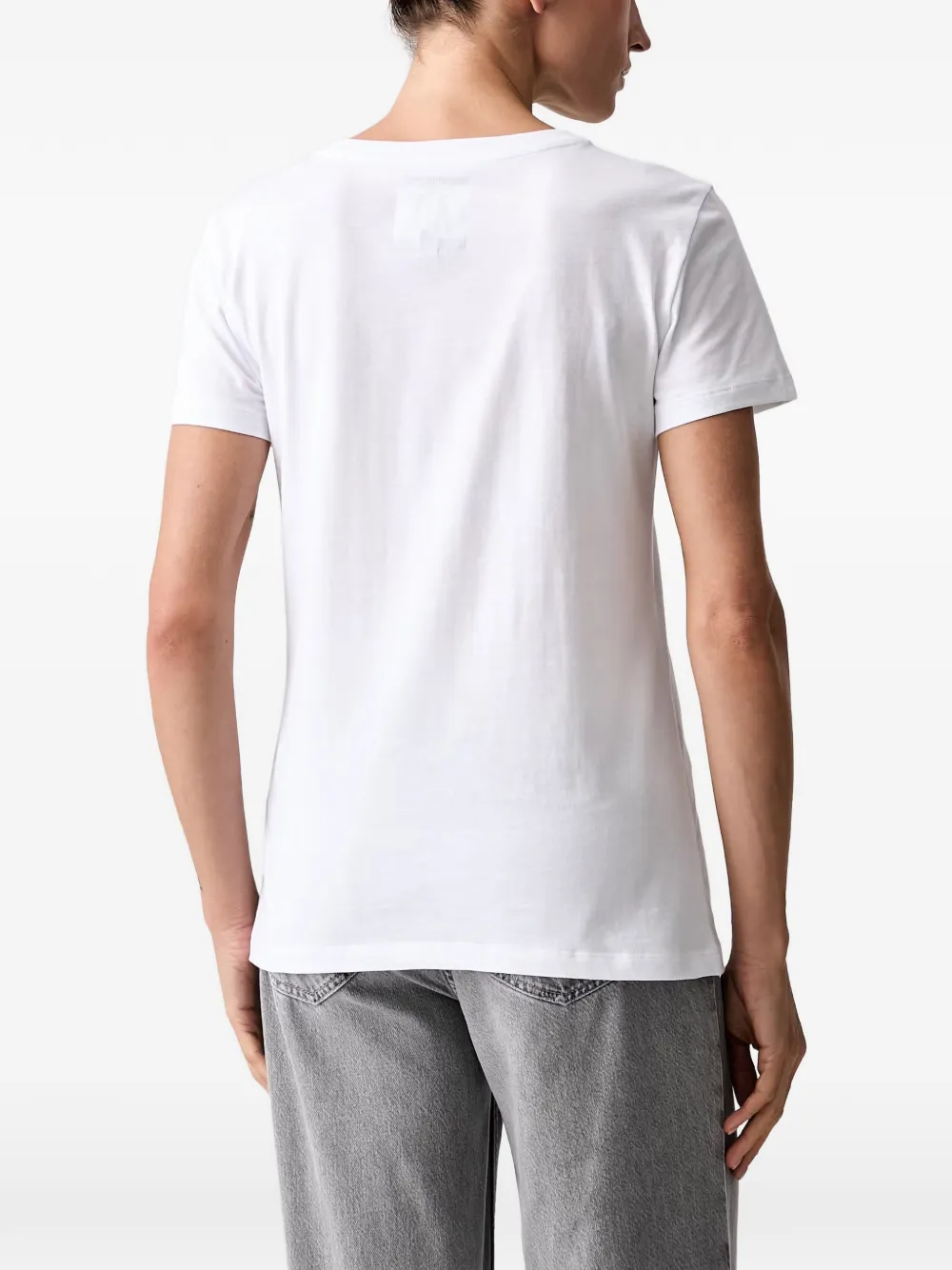 Armani Exchange T-shirt met geborduurd logo Wit