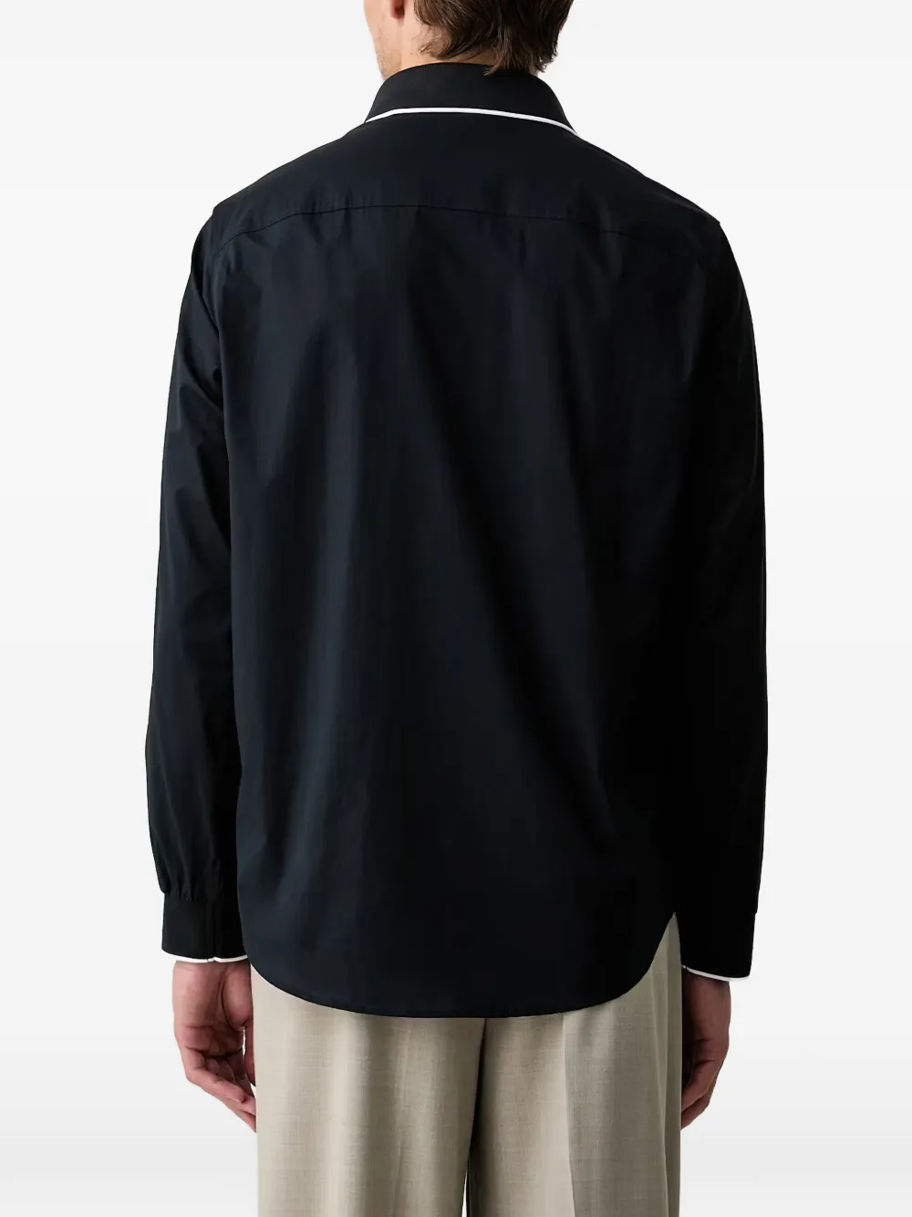 Armani Exchange Sweater met logoprint Blauw