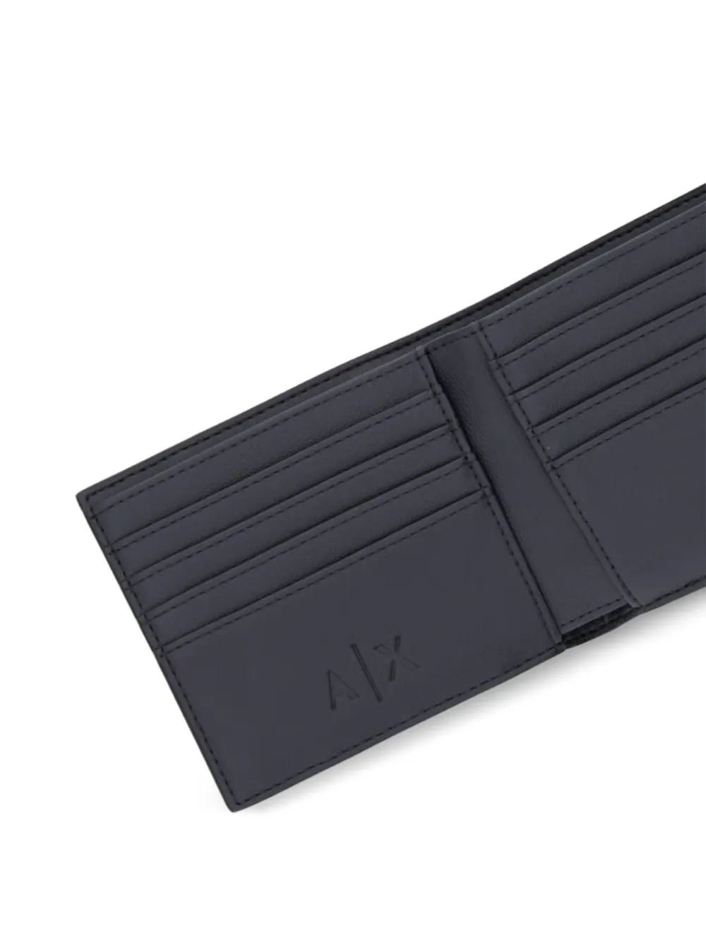 Armani Exchange Portemonnee met logo-reliëf Zwart