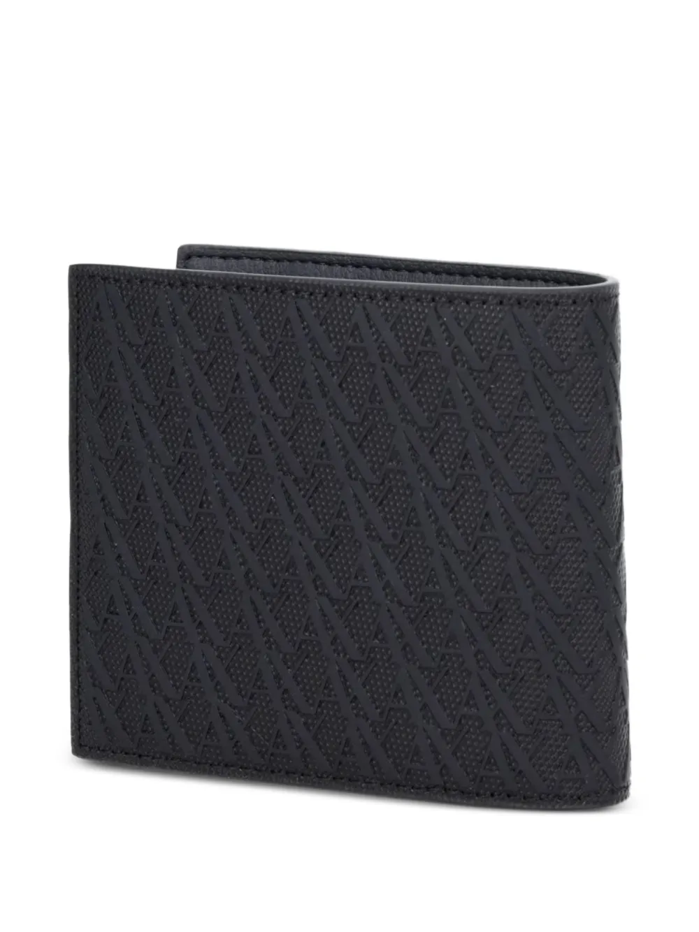 Armani Exchange Portemonnee met logo-reliëf Zwart