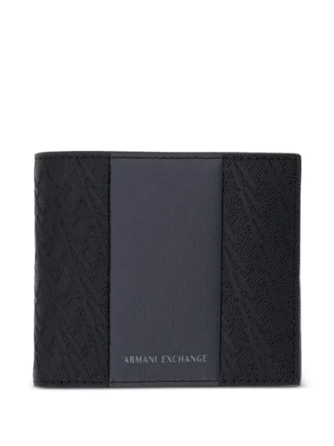 Armani Exchange logo-embossed bifold wallet