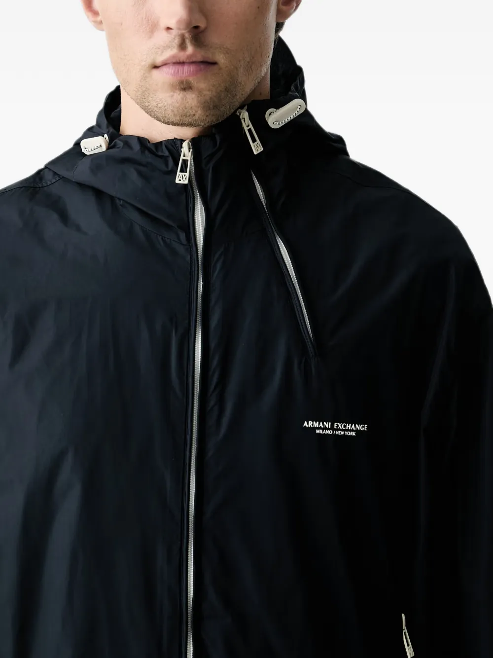 Armani Exchange Denim jack Blauw