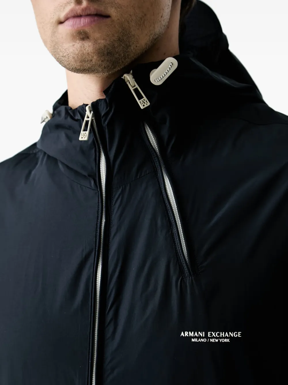 Armani Exchange Denim jack Blauw