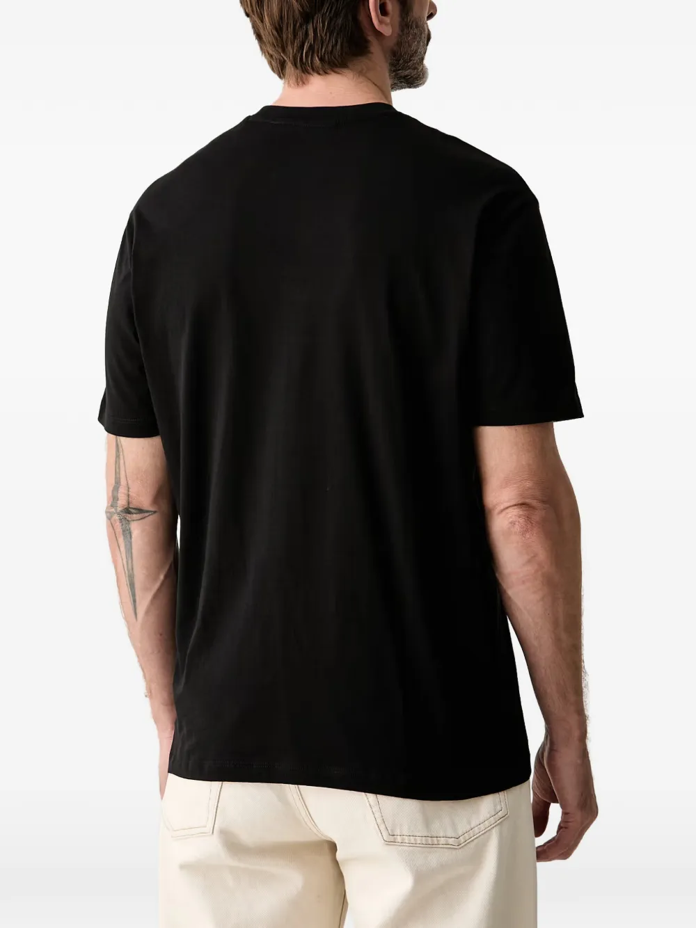 Armani Exchange T-shirt met logoprint Zwart