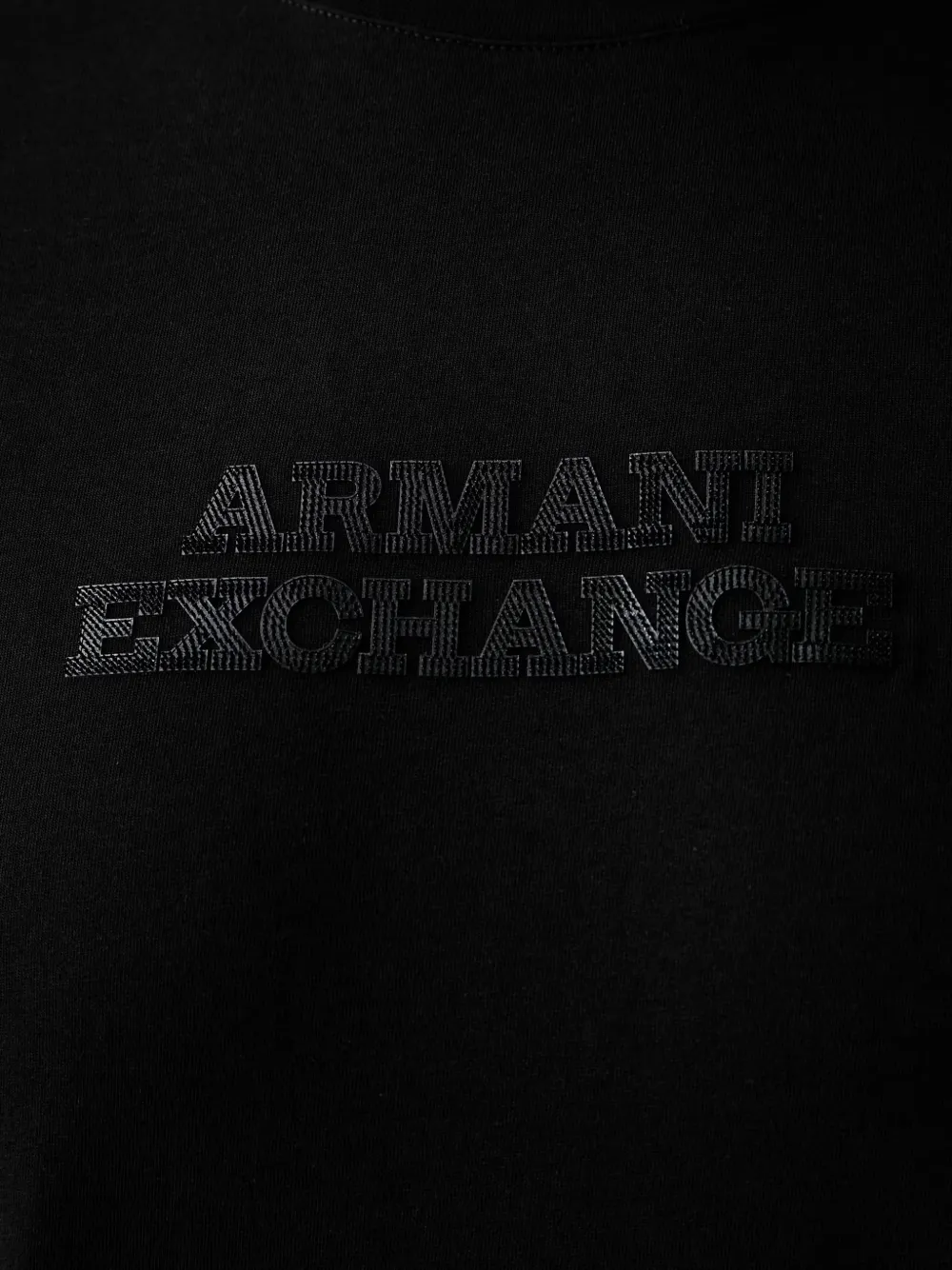 Armani Exchange T-shirt met logoprint Zwart