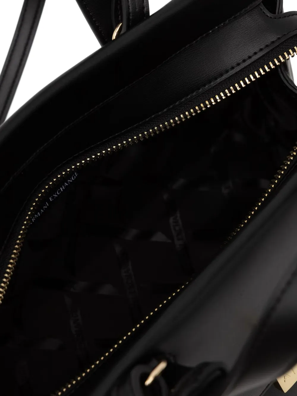 Armani Exchange Schoudertas met hangslot-detail en logoprint Zwart