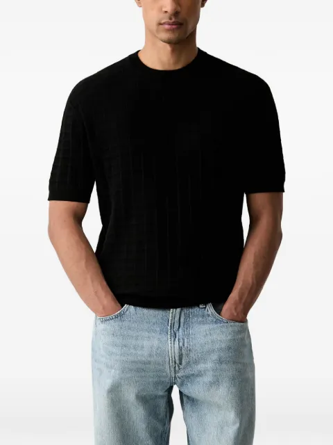 Armani Exchange check-pattern T-shirt