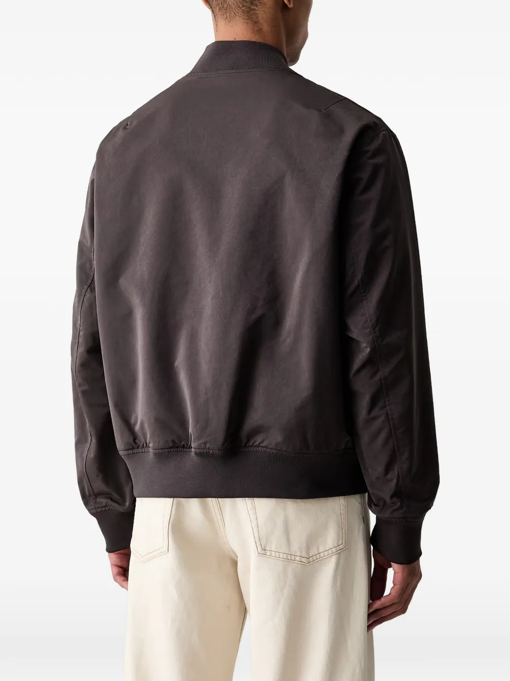 Armani Exchange Bomberjack met logopatch Blauw
