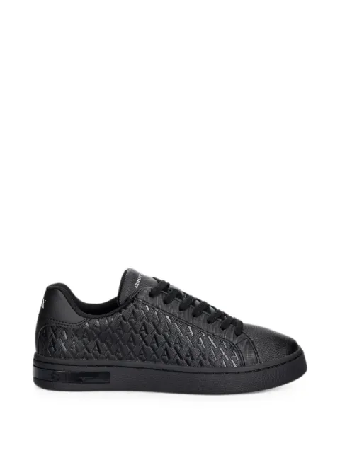 Armani Exchange logo-embossed lace-up sneakers