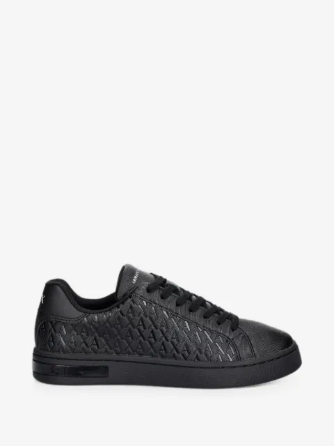 Armani Exchange sneakers med logoprægning og snøre