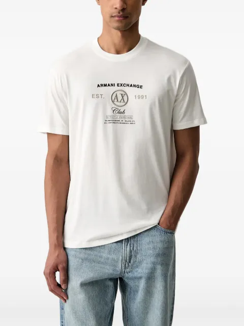 Armani Exchange logo-print cotton T-shirt