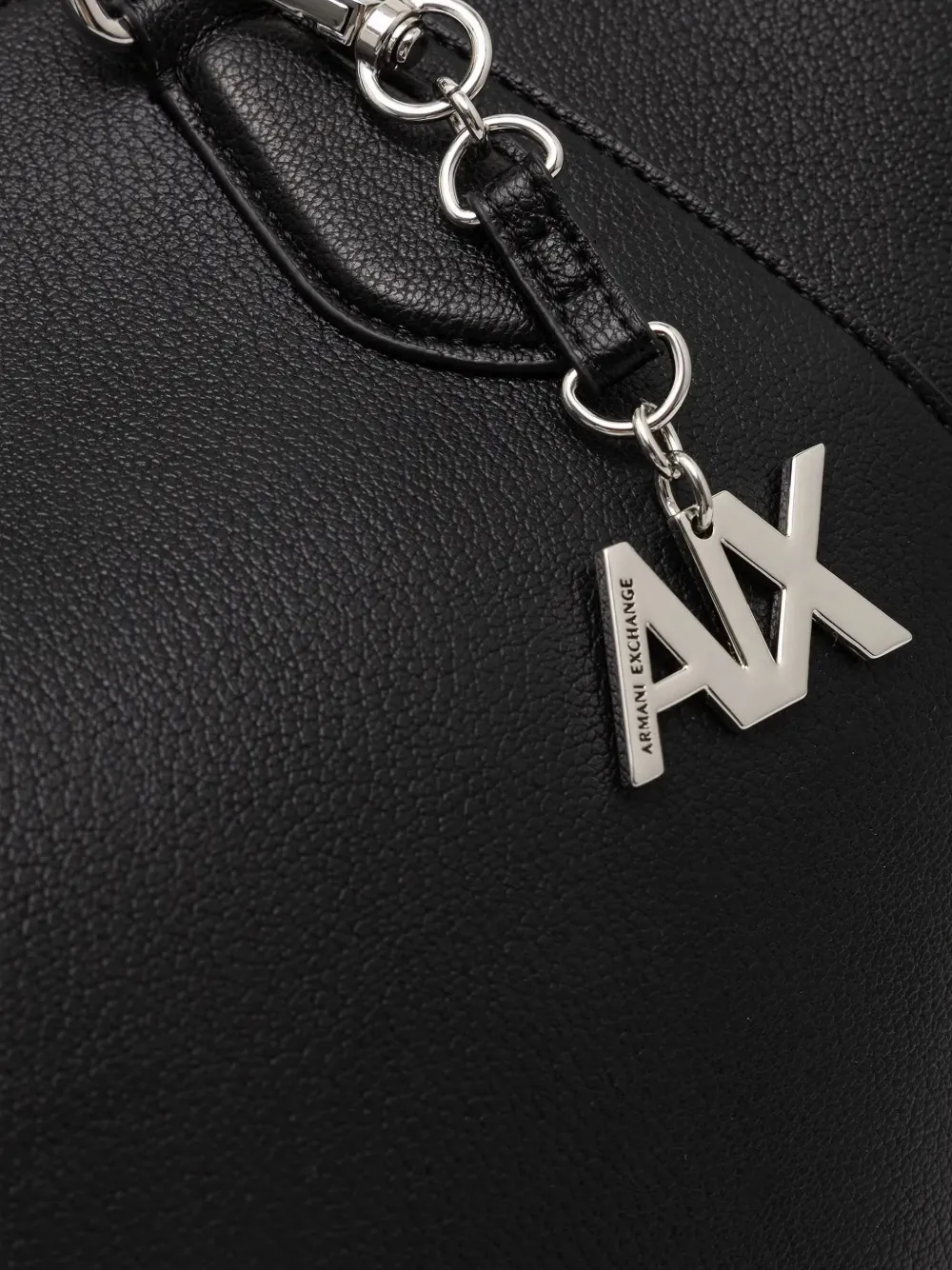 Armani Exchange Shopper met logoplakkaat Zwart